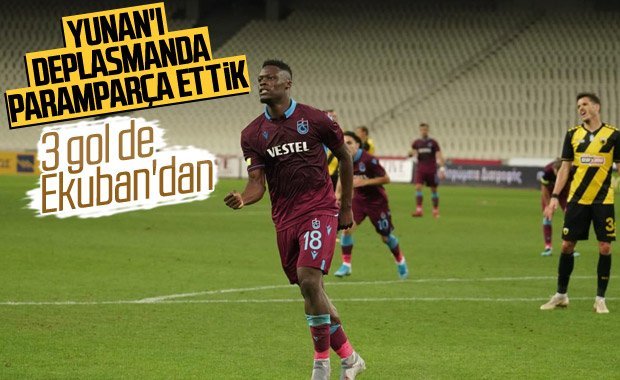 Trabzonspor AEK’yı 3 golle geçti