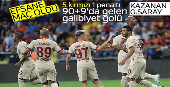 Galatasaray 90+9’da Kayserispor’u yıktı