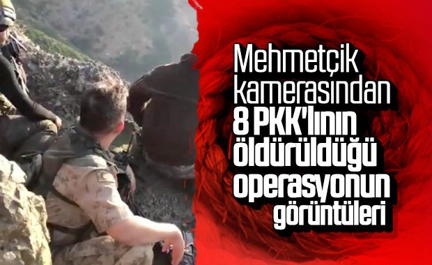 8 teröristin öldürüldüğü anların görüntüsü