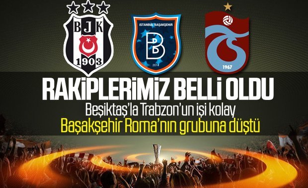 Temsilcilerimizin Avrupa Ligi’ndeki rakipleri