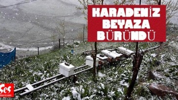 Kış erken geldi…Her yer bembeyaz!
