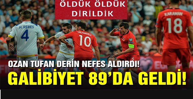 Milliler Andorra’yı son dakikalarda yıktı
