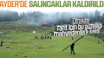 Ayder Yaylası’nda salıncak sorunu ortadan kalktı