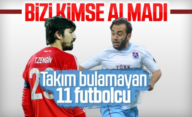 Kulüpsüz kalan Türk futbolcular