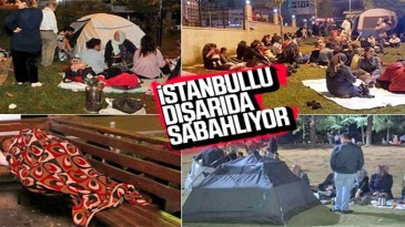 İstanbullular geceyi sokakta geçiriyor!