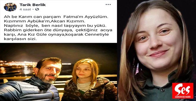 Samsun’da korkunç olayla ilgili yürek burkan mesaj