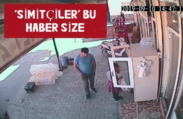 Kayseri’de yere düşen ekmeği alıp öpen küçük kız
