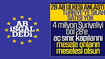 AB Silah satmayacakmış!