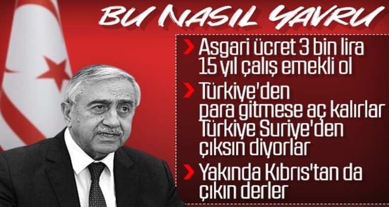 KKTC Cumhurbaşkanı Mustafa Akıncı Rum gibi konuştu