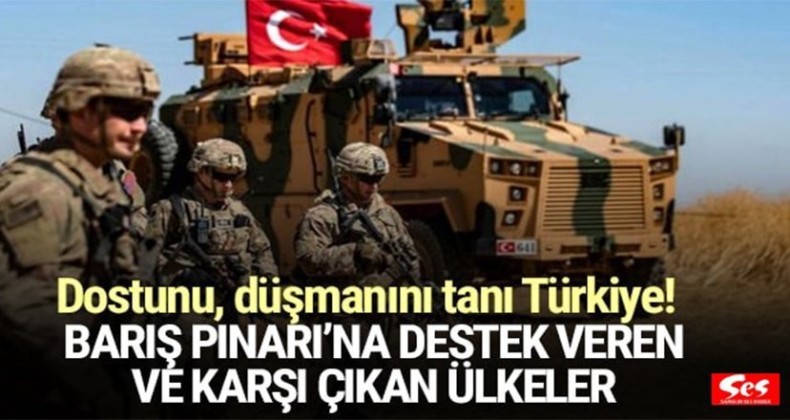 Harekata destek veren ve karşı çıkan ülkeler