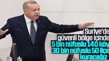 Cumhurbaşkanı Erdoğan: 1 milyon Suriyeli göndereceğiz