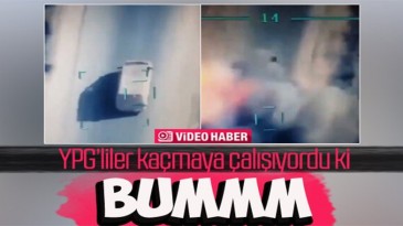 YPG’lileri SİHA’lardan kaçamadılar