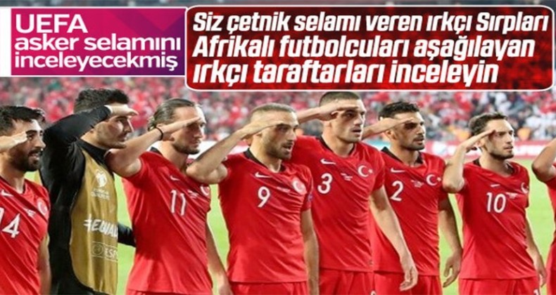 Milli Takımın asker selamından rahatsız oldular