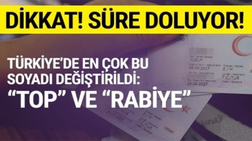 Dikkat! Soyadını değiştirmek isteyenler için 3 Kasım son tarih!