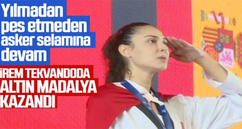 Şampiyon oldu…Asker selamını çaktı