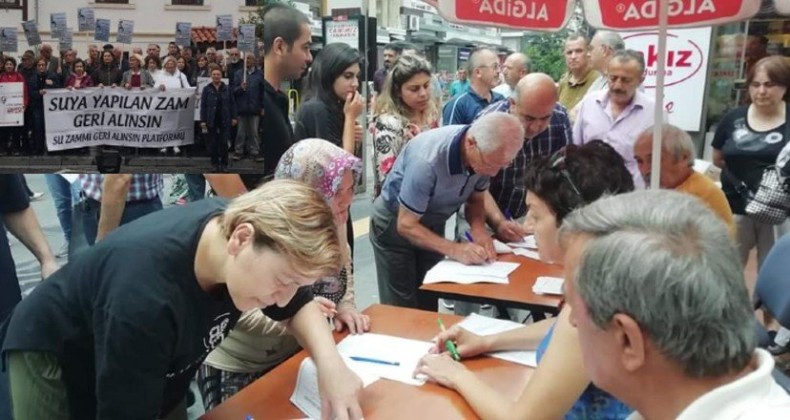 Vatandaşlar geri adım atmıyor…Su zammı için toplanan 12 bin imza teslim edildi