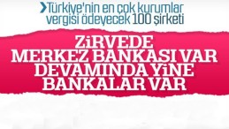 Kurumlar arasında vergi rekortmeni Merkez Bankası
