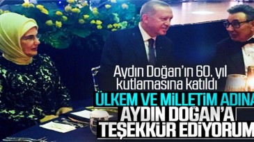 Cumhurbaşkanı Erdoğan’dan Aydın Doğan’a teşekkür
