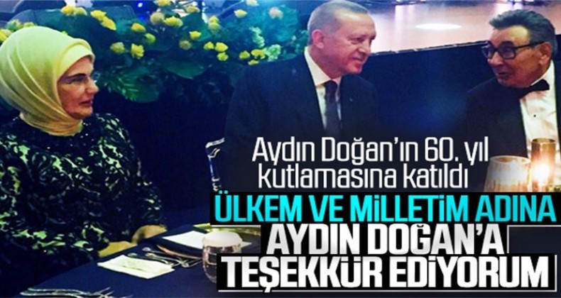 Cumhurbaşkanı Erdoğan’dan Aydın Doğan’a teşekkür