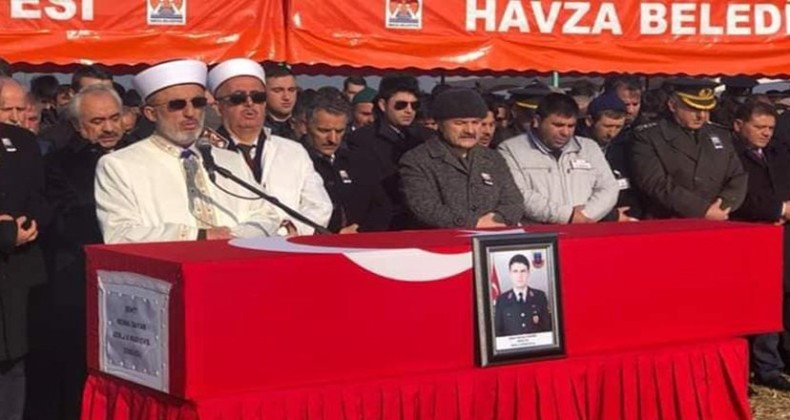 Havza şehidine ağladı!