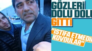 Taraftarlar Ünal Karaman’ın aracının önünü kesti