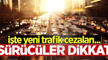 2020 yılı trafik cezaları belli oldu!