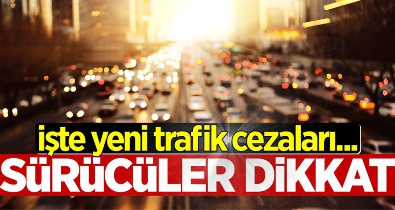 2020 yılı trafik cezaları belli oldu!