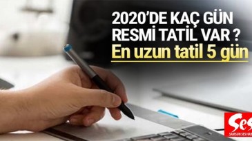 2020’de kaç gün resmi tatil var ?