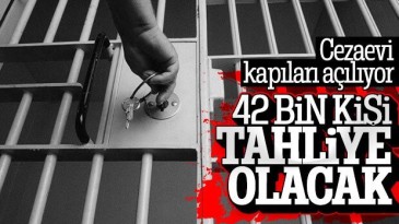 Yeni yasayla birlikte 42 bin kişi tahliye olacak