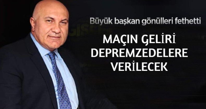 Samsunspor-BAK maçının tüm hasılatı depremzedelere verilecek