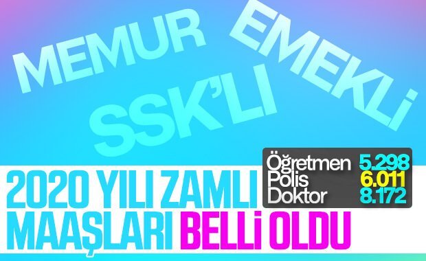 Memur ve emeklilerin 2020’de alacakları zam oranı belli oldu!