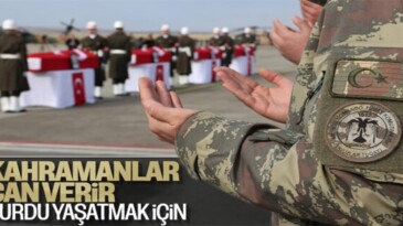 Şehit askerler, törenle memleketlerine uğurlandı