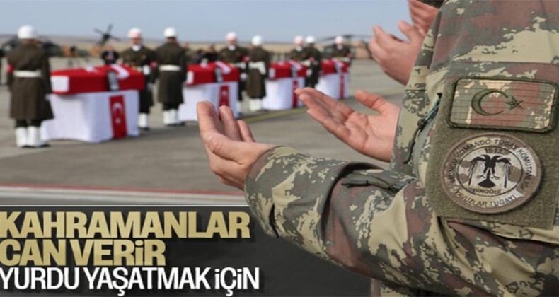 Şehit askerler, törenle memleketlerine uğurlandı
