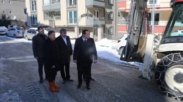 Atakum’da kar mücadelesi