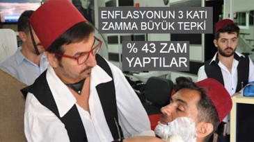 Samsun’da Berberler yüzde 43 zam yaptı!
