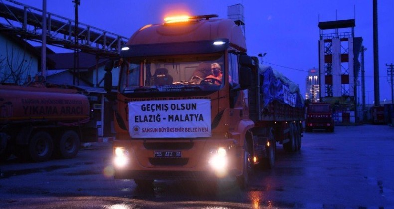 Samsun İtfaiyesi, Elazığ’da