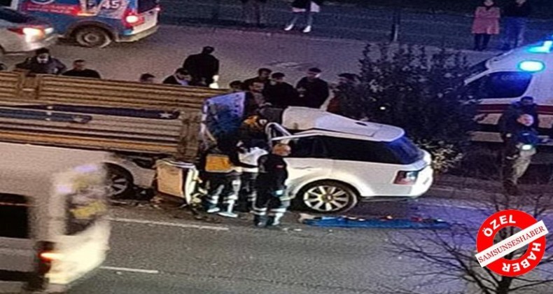 Samsun’da feci Kaza…İş adamı ağır yaralandı