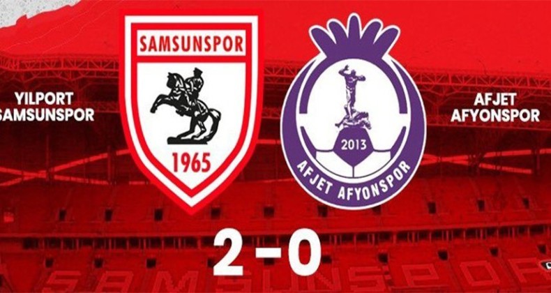 Yılport Samsunspor’dan Afyonspor’a jet tarife 2-0