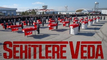 Şehitler memleketlerine uğurlandı
