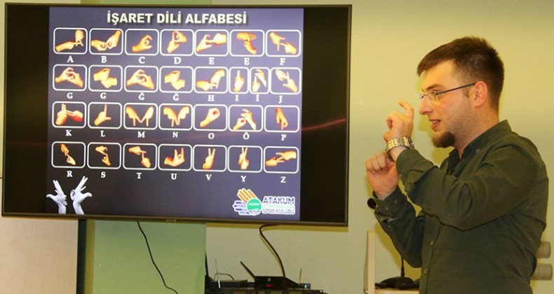 Atakum’da işitme engellilere görüntülü alışveriş desteği