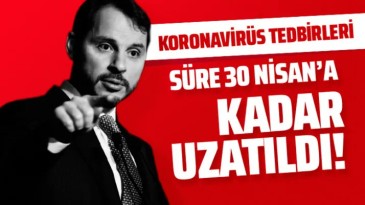 Son dakika… Bakan Albayrak açıkladı! Ödemeler ertelendi