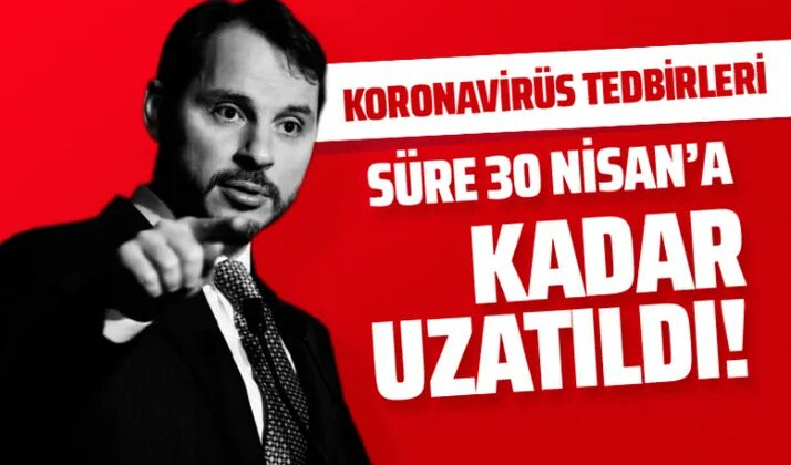 Son dakika… Bakan Albayrak açıkladı! Ödemeler ertelendi