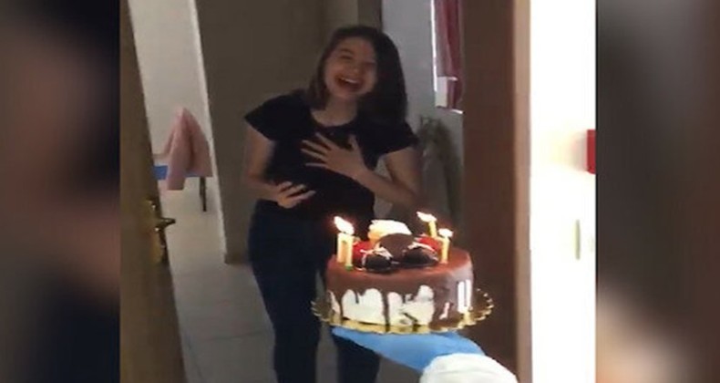 Vali Kaymak’tan karantinada olan öğrenciye doğum günü