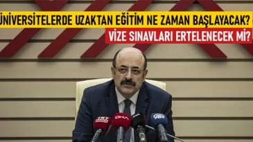 YÖK: 23 Mart’ta uzaktan eğitim başlayacak