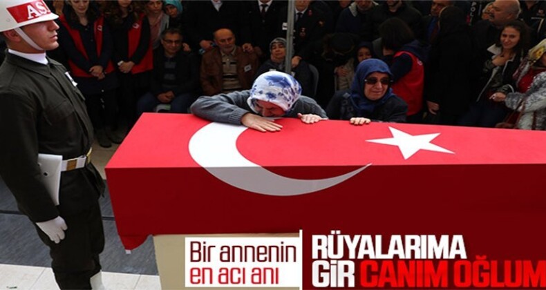 Şehit annesinin yürek yakan feryadı