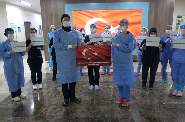 Samsun’da korona savaşçıları ulusal egemenliği kutladı