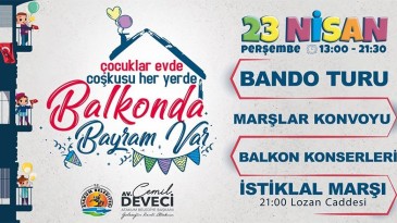 Atakumlular 23 Nisan’ı balkonlarda kutlayacak