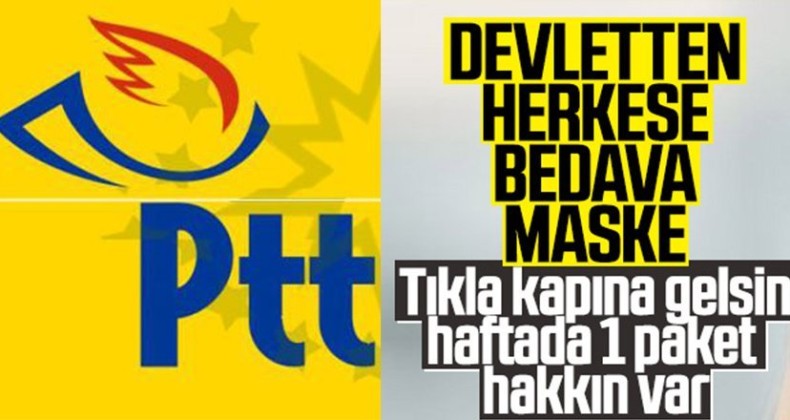 Postacı bedava maske getirecek