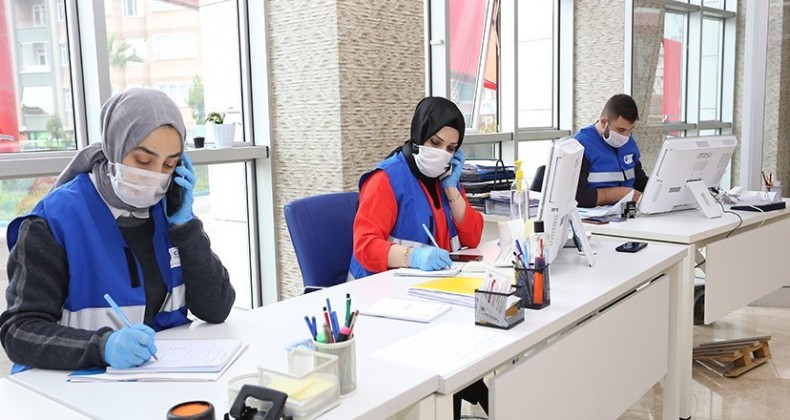 Canik belediyesi sokağa çıkma yasağına hazır