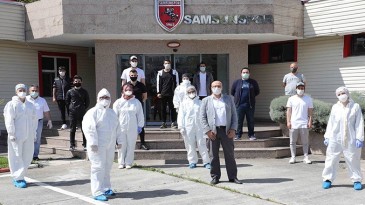 Samsunsporlu futbolculara Covit-19 testi